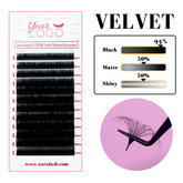 Factory Wholesale 12Rows Individual lashes 0.03 C/CC/D Velvet Eyelash Extensions
