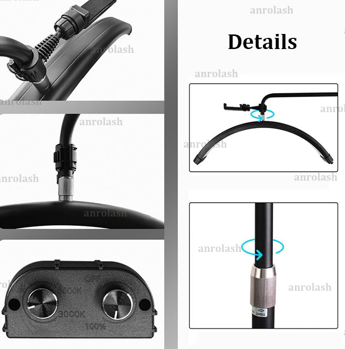 LED light for eyelash extension